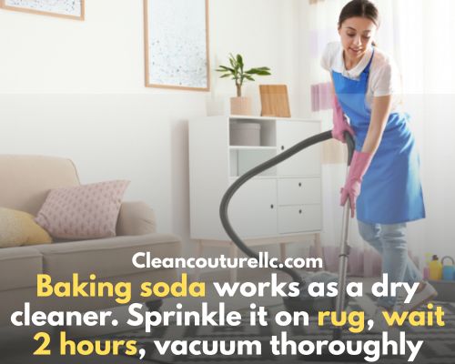 Baking soda to clean rug at home